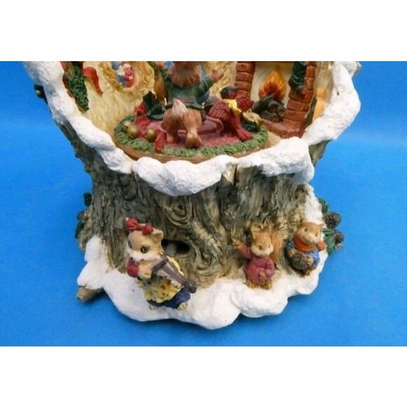 Vintage Berkeley Designs Music Box Santa Jingle Bells Ceramic Decorative Working - Picture 9 of 10